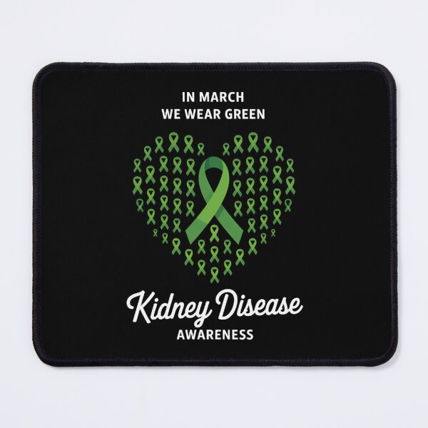 Item preview, In March We Wear Green Kidney Disease Awareness Ribbon designed and sold by lilensgavadur.