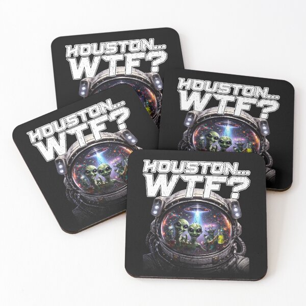 Item preview, HOUSTON... WTF funny space lover space exploration aliens sci fi science fiction fan designed and sold by Jt41.