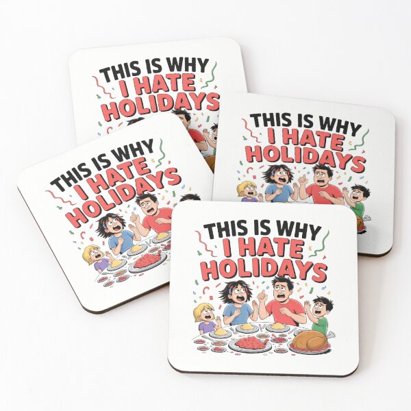 Item preview, Funny Relatable Holiday Chaos Family Dinner Sarcastic Meme Art designed and sold by SplashTastic.