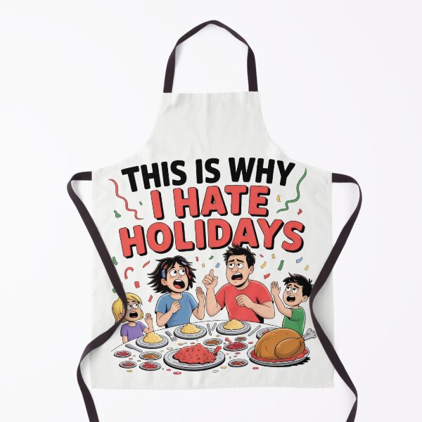 Item preview, Funny Relatable Holiday Chaos Family Dinner Sarcastic Meme Art designed and sold by SplashTastic.