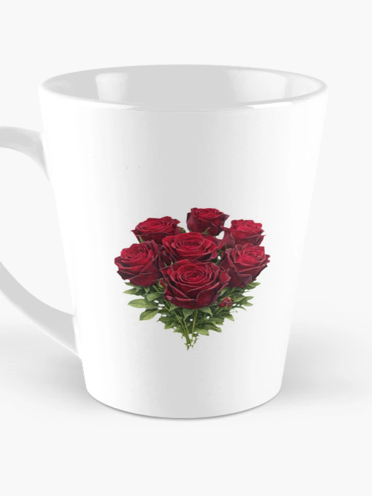 Thumbnail 3 of 4, Coffee Mug, Red Roses designed and sold by NatureFloralArts.