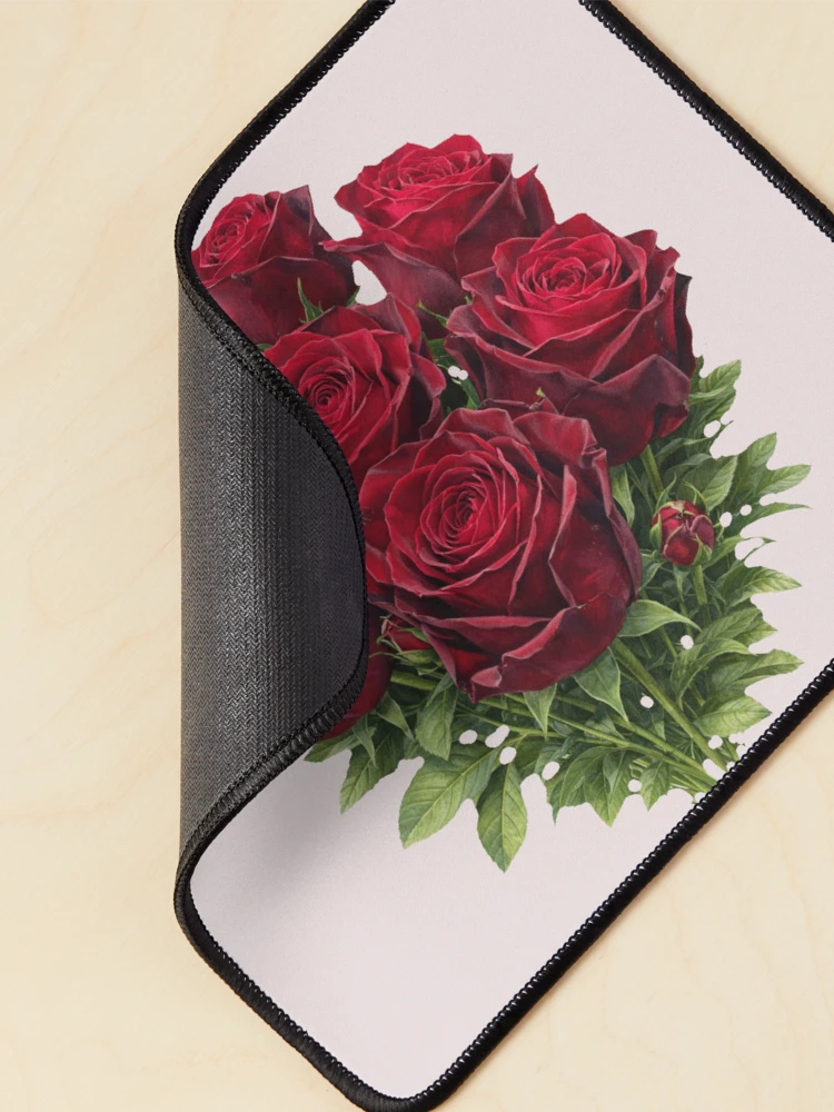Thumbnail 2 of 5, Mouse Pad, Red Roses designed and sold by NatureFloralArts.