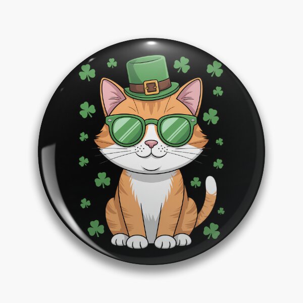 Item preview, Irish Cat St. Patrick_s Day Shamrock Fun designed and sold by lilensgavadur.