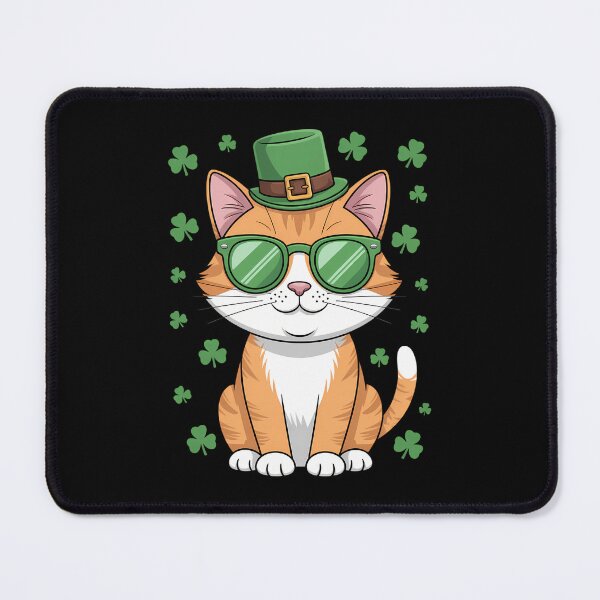 Item preview, Irish Cat St. Patrick_s Day Shamrock Fun designed and sold by lilensgavadur.