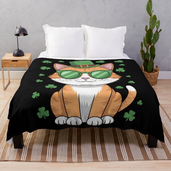 Item preview, Irish Cat St. Patrick_s Day Shamrock Fun designed and sold by lilensgavadur.