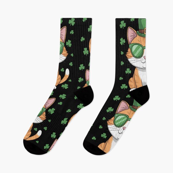 Item preview, Irish Cat St. Patrick_s Day Shamrock Fun designed and sold by lilensgavadur.