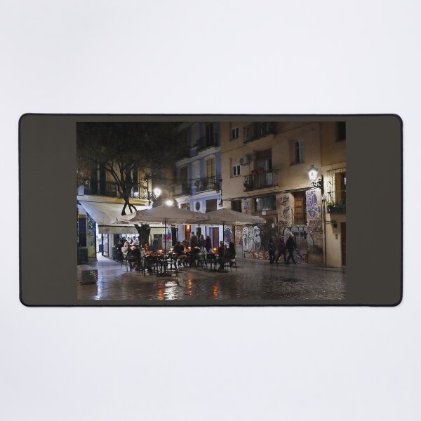 Item preview, Plaza del Arbol at night, Valencia, paint effect designed and sold by paulboizot.