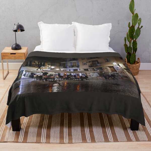 Item preview, Plaza del Arbol at night, Valencia, paint effect designed and sold by paulboizot.