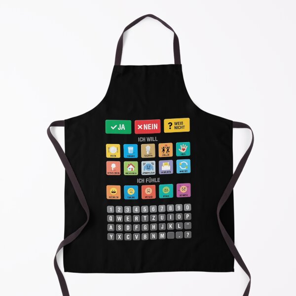Item preview, German Autism AAC Communication Speller Keyboard with Alphabet and Numbers - Letterboard Chart 03 - Non Verbal Kids Speech Apraxia Support - Daily Needs, Emotions, Neurodiversity Awareness designed and sold by Autism in Focus.