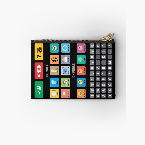 Item preview, German Autism AAC Communication Speller Keyboard with Alphabet and Numbers - Letterboard Chart 03 - Non Verbal Kids Speech Apraxia Support - Daily Needs, Emotions, Neurodiversity Awareness designed and sold by Autism in Focus.