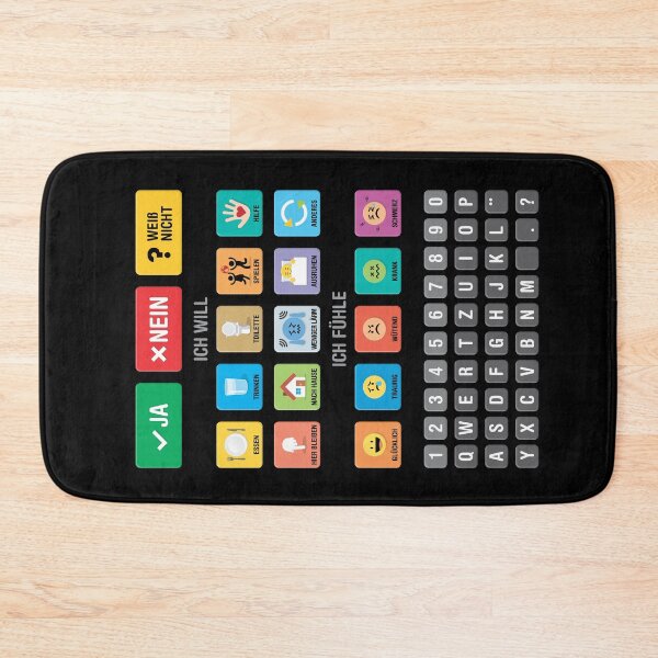 Item preview, German Autism AAC Communication Speller Keyboard with Alphabet and Numbers - Letterboard Chart 03 - Non Verbal Kids Speech Apraxia Support - Daily Needs, Emotions, Neurodiversity Awareness designed and sold by Autism in Focus.
