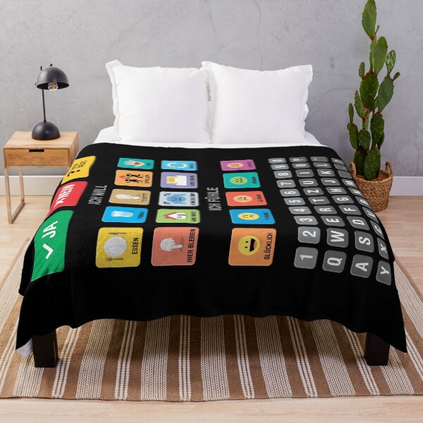 Item preview, German Autism AAC Communication Speller Keyboard with Alphabet and Numbers - Letterboard Chart 03 - Non Verbal Kids Speech Apraxia Support - Daily Needs, Emotions, Neurodiversity Awareness designed and sold by Autism in Focus.