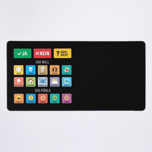 Item preview, German Autism AAC Communication Board with Pictograms, Icons and Symbols - Visual Chart 02 - Non Verbal Apraxia Kids - Daily Needs, Emotions, Sensory Support - Neurodiversity Awareness Tool designed and sold by Autism in Focus.