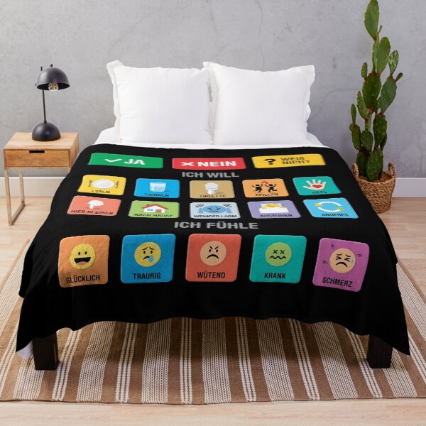 Item preview, German Autism AAC Communication Board with Pictograms, Icons and Symbols - Visual Chart 02 - Non Verbal Apraxia Kids - Daily Needs, Emotions, Sensory Support - Neurodiversity Awareness Tool designed and sold by Autism in Focus.