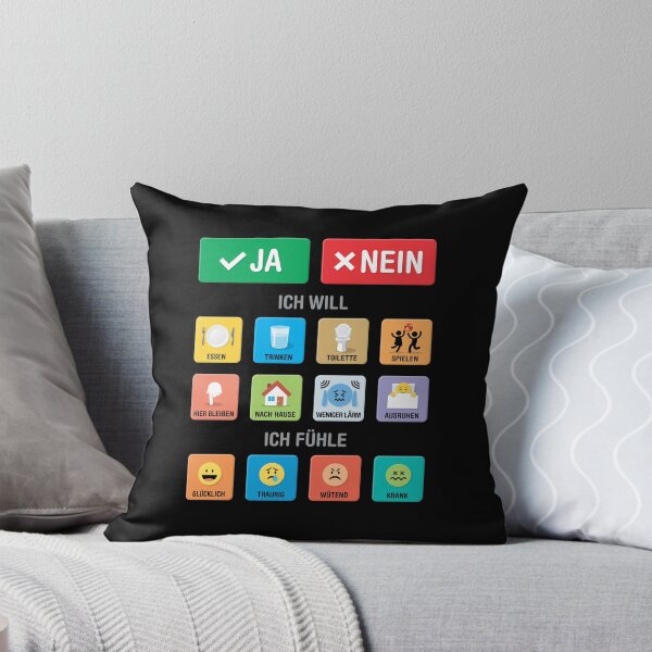 Item preview, German Autism AAC Communication Board Pictograms Symbols Icons - Visual Chart 01 - Speech Apraxia Non Verbal Kids - Empowering Wearable Pointing Interaction System - Neurodiversity Awareness designed and sold by Autism in Focus.