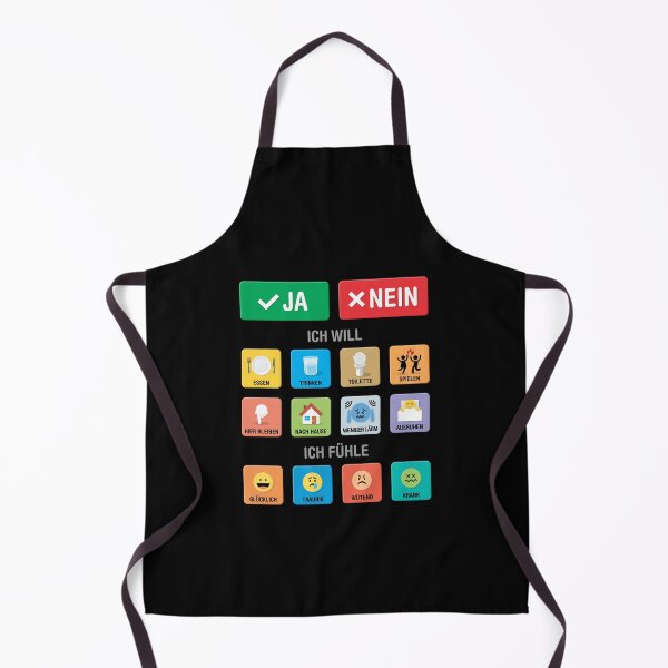 Item preview, German Autism AAC Communication Board Pictograms Symbols Icons - Visual Chart 01 - Speech Apraxia Non Verbal Kids - Empowering Wearable Pointing Interaction System - Neurodiversity Awareness designed and sold by Autism in Focus.