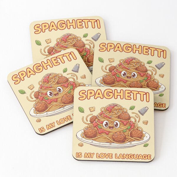 Item preview, Kawaii Spaghetti Love Language Art designed and sold by capricedefille.