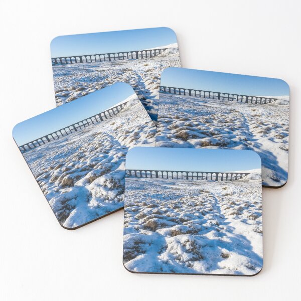 Item preview, Ribblehead Viaduct & Snowy Ingleborough – Sunny Winter Yorkshire Dales designed and sold by Two-Tickets-To.