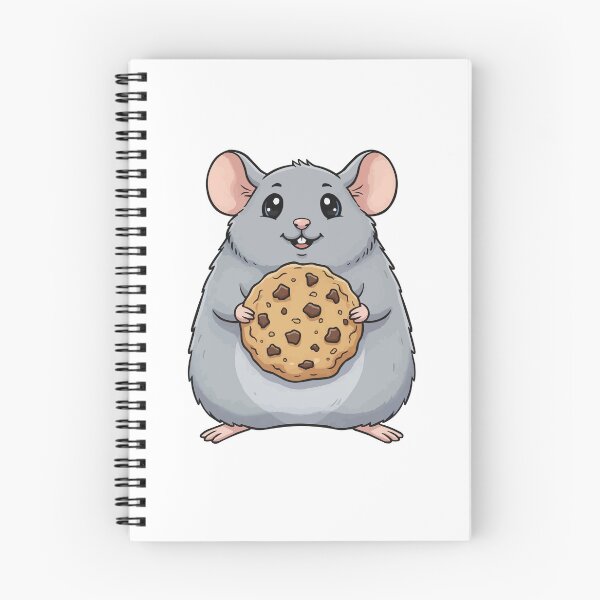 Item preview, Cute Dumbo Rat Eating Cookie - Will Work For Snacks designed and sold by Petzzz.