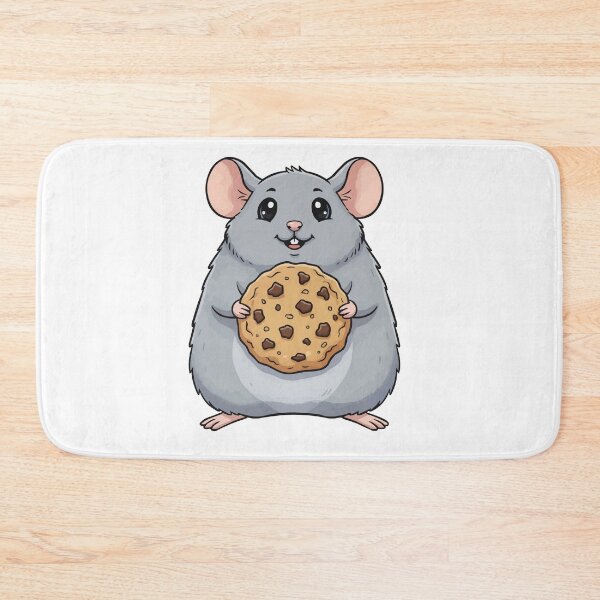 Item preview, Cute Dumbo Rat Eating Cookie - Will Work For Snacks designed and sold by Petzzz.