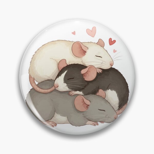 Item preview, Rat Cuddle Puddle - Sleeping Pile of Dumbo Rats designed and sold by Petzzz.