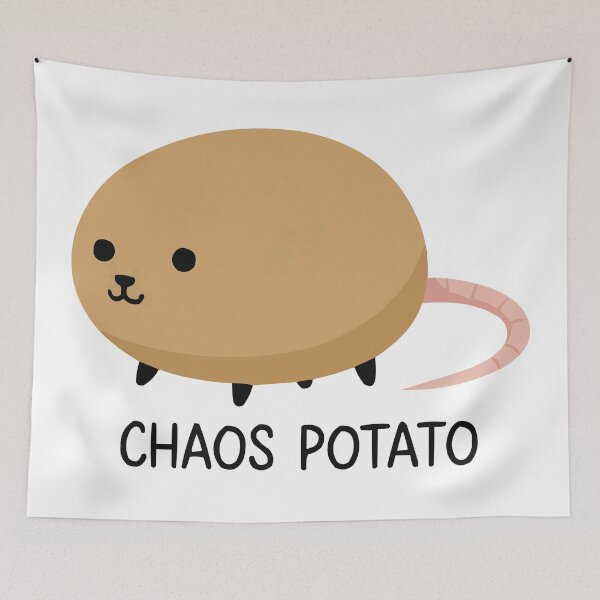 Item preview, Chaos Potato - Funny Fat Rat Round Body designed and sold by Petzzz.