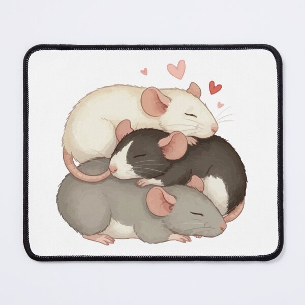Item preview, Rat Cuddle Puddle - Sleeping Pile of Dumbo Rats designed and sold by Petzzz.