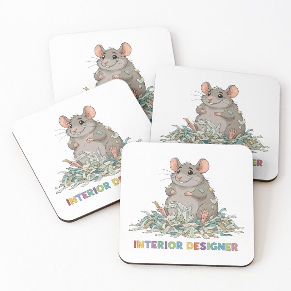 Item preview, Professional Nest Builder - Funny Rat with Paper designed and sold by Petzzz.