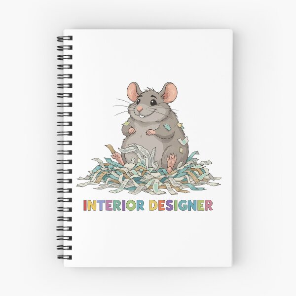 Item preview, Professional Nest Builder - Funny Rat with Paper designed and sold by Petzzz.