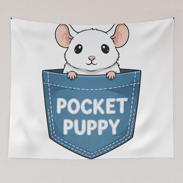 Item preview, Pocket Puppy - Cute Rat Peeking From Pocket designed and sold by Petzzz.