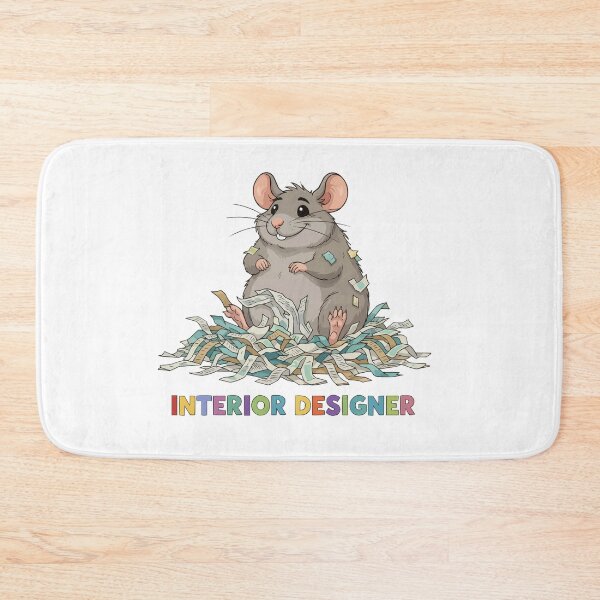 Item preview, Professional Nest Builder - Funny Rat with Paper designed and sold by Petzzz.