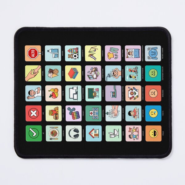 Item preview, Spanish Autism AAC Illustrated Pointing Communication Board Pictograms Visual Icons - Chart 04 - Daily Needs, Emotions, Routines - Non Verbal, Speech Apraxia, Neurodiversity Awareness Empowerment designed and sold by Autism in Focus.