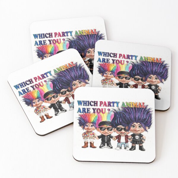 Item preview, Retro Troll Squad - Which Party Animal Are You? designed and sold by Hen-C-Art.