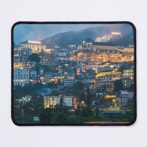Item preview, Night view of Sapa in the mountains of Vietnam designed and sold by WorldScenery.