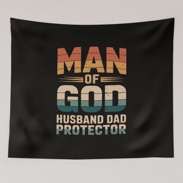 Item preview, Man of God Husband Dad Protector Christian Dad Father's Day designed and sold by silladive.