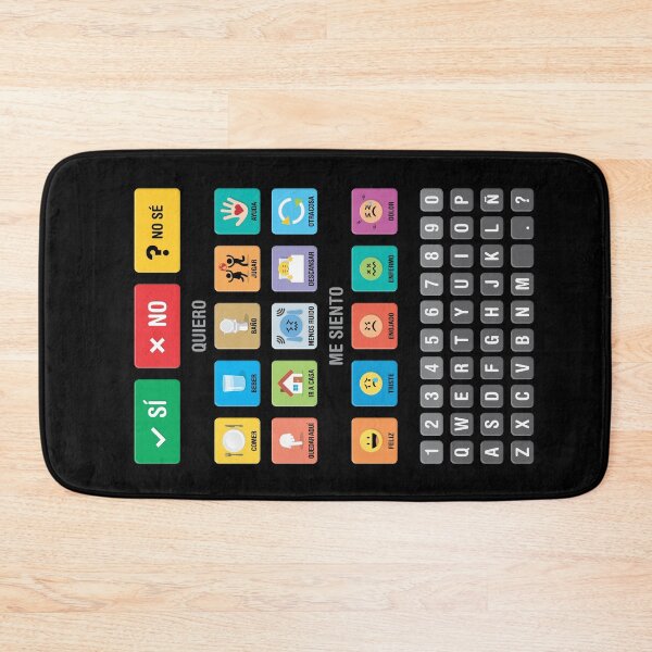 Item preview, Spanish Autism AAC Communication Speller Keyboard with Alphabet and Numbers - Letterboard Chart 03 - Non Verbal Kids Speech Apraxia Support - Daily Needs, Emotions, Neurodiversity Awareness designed and sold by Autism in Focus.
