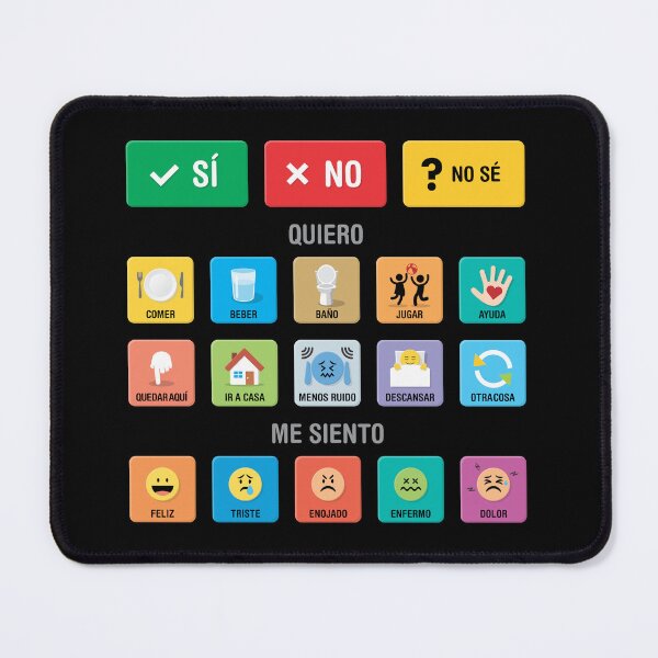 Item preview, Spanish Autism AAC Communication Board with Pictograms, Icons and Symbols - Visual Chart 02 - Non Verbal Apraxia Kids - Daily Needs, Emotions, Sensory Support - Neurodiversity Awareness Tool designed and sold by Autism in Focus.