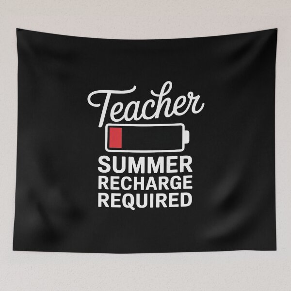 Item preview, Teacher Summer Recharge Required Last day School Women Funny designed and sold by InspiredFoul.