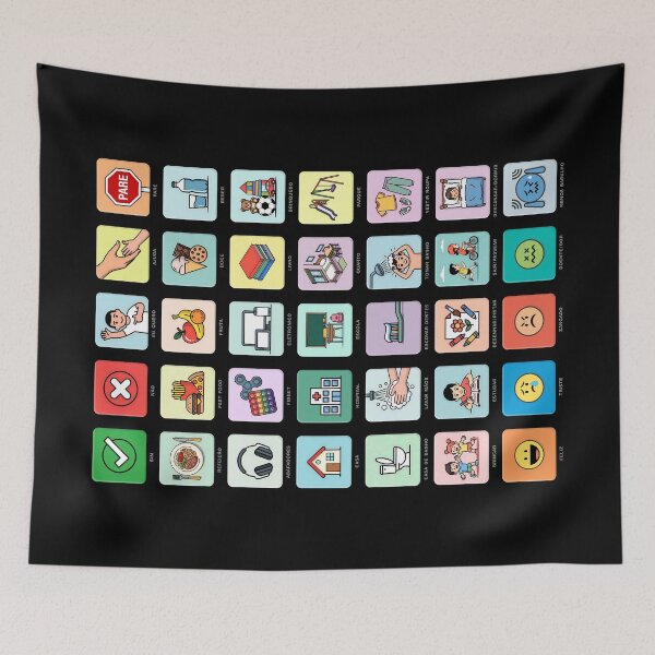 Item preview, Portuguese Portugal Autism AAC Illustrated Pointing Communication Board Pictograms Icons - Chart 04 - Daily Needs, Emotions, Routines - Non Verbal, Speech Apraxia, Neurodiversity Empowerment designed and sold by Autism in Focus.
