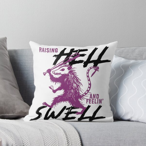 Item preview, Raising Hell and Feelin' Swell Opossum Vintage Retro Graphic designed and sold by JossDesign15.