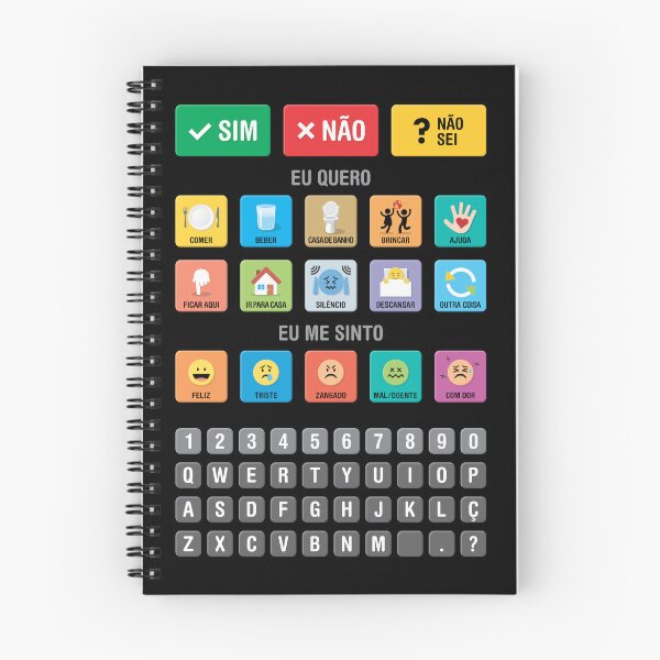 Item preview, Portuguese Portugal Autism AAC Communication Speller Keyboard - Alphabet, Numbers, Letterboard Chart 03 - Non Verbal Kids Speech Apraxia Support - Daily Needs, Emotions, Neurodiversity Awareness designed and sold by Autism in Focus.