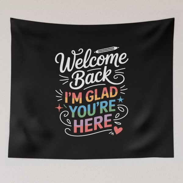 Item preview, Welcome Back I'm Glad You're Here Back To School Teacher designed and sold by silladive.