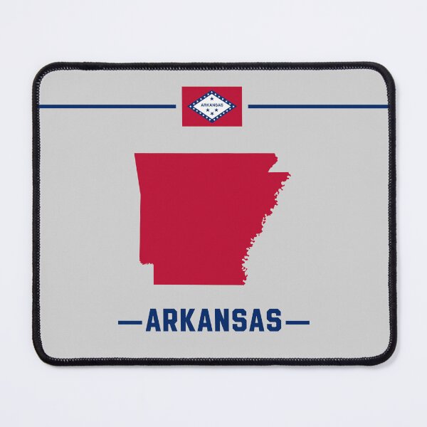 Item preview, Arkansas Pride - Classic State Map & Flag Minimalist Design designed and sold by mashmosh.
