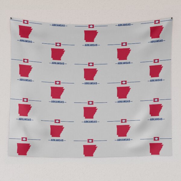 Item preview, Arkansas Pride - Classic State Map & Flag Minimalist Design designed and sold by mashmosh.