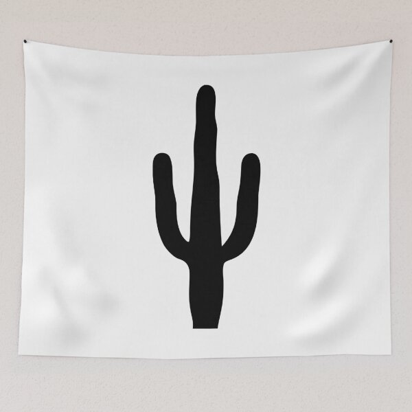 Item preview, Tall Cactus Black Silhouette Isolated on White designed and sold by AFernandesDSG.