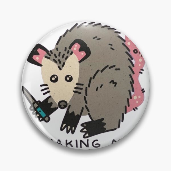 Item preview, Making My Own Luck Opossum Knife Ironic Meme Graphic designed and sold by JossDesign15.