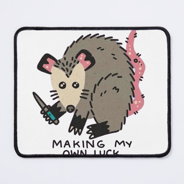Item preview, Making My Own Luck Opossum Knife Ironic Meme Graphic designed and sold by JossDesign15.
