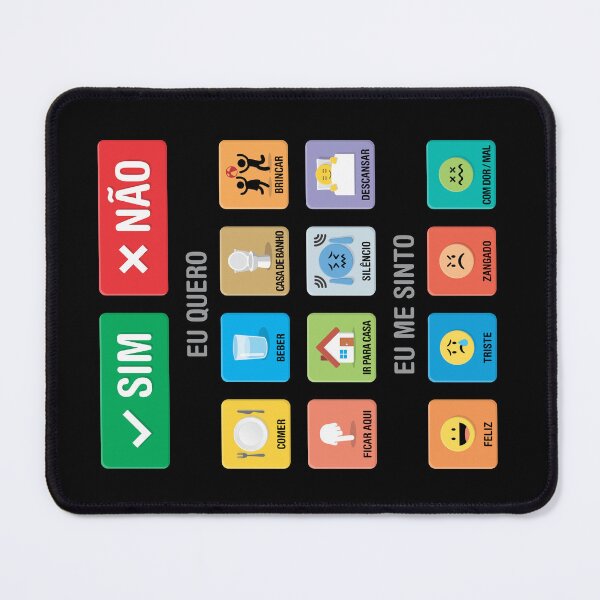 Item preview, Portuguese Portugal Autism AAC Communication Board Pictograms Symbols Icons Visual Chart 01 Speech Apraxia Non Verbal Kids Empowering Wearable Pointing Interaction System Neurodiversity Awareness designed and sold by Autism in Focus.