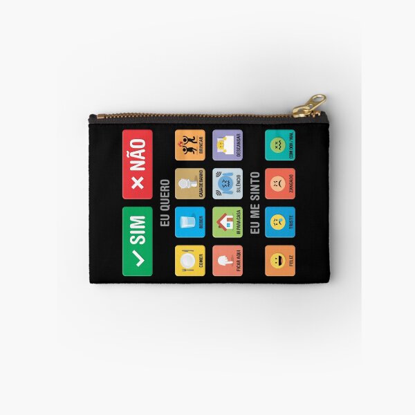 Item preview, Portuguese Portugal Autism AAC Communication Board Pictograms Symbols Icons Visual Chart 01 Speech Apraxia Non Verbal Kids Empowering Wearable Pointing Interaction System Neurodiversity Awareness designed and sold by Autism in Focus.