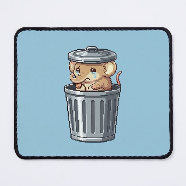 Item preview, A cute baby elephant shrew hidden in a trash can in a pixel world! designed and sold by Virtual-Studio-Geebaki.